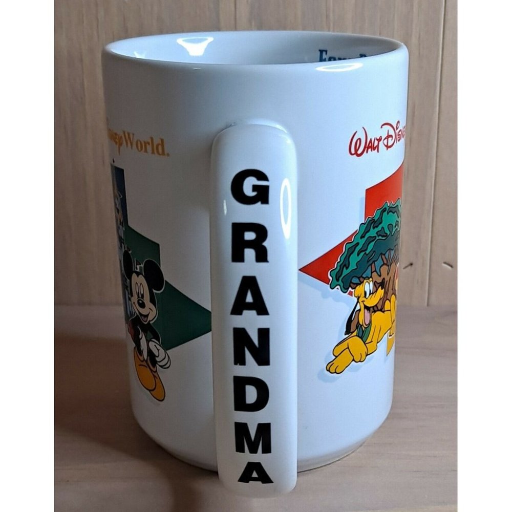 Vintage Walt Disney Parks GRANDMA Mug Disney World Disney Land